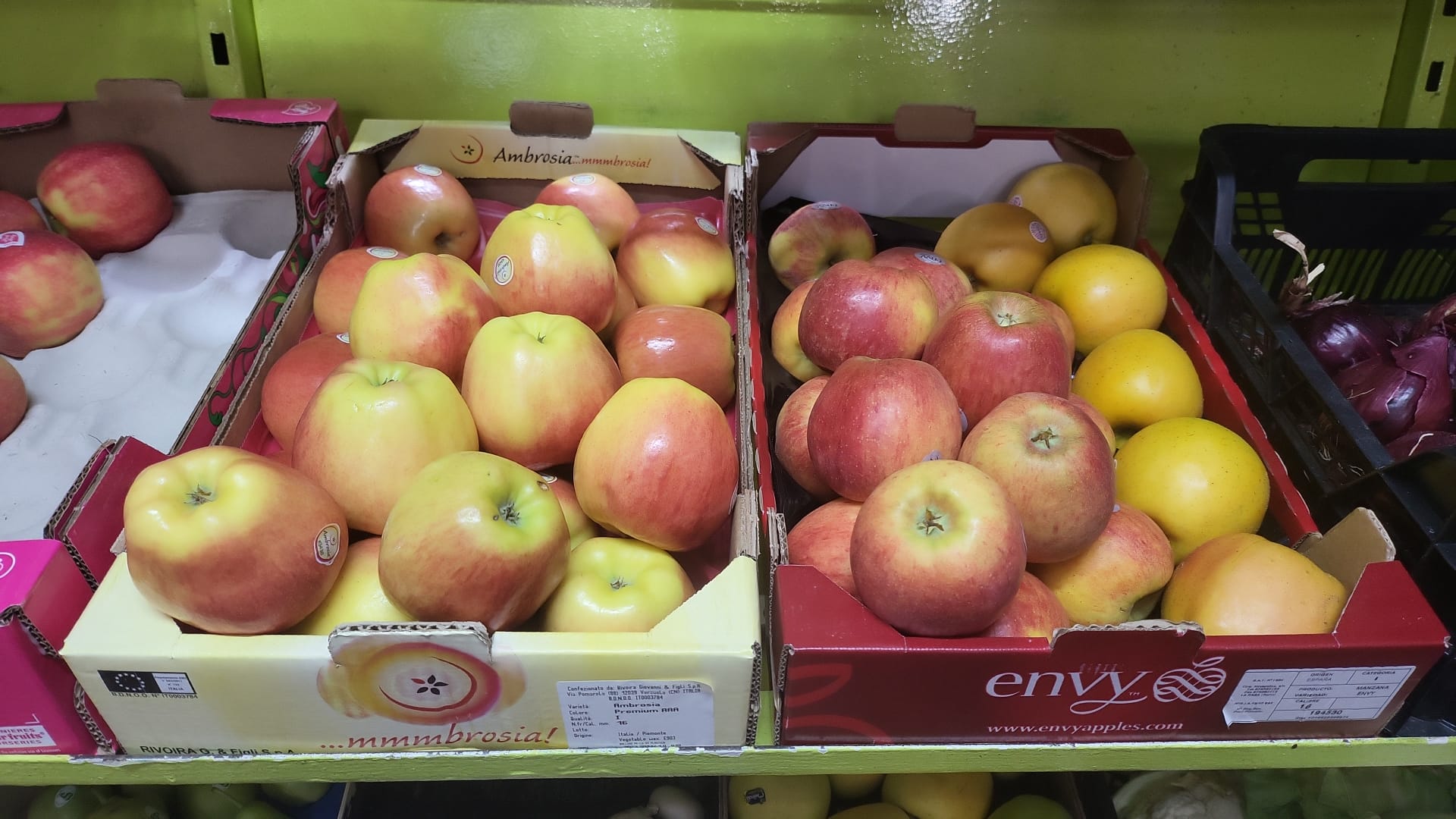manzanas a la venta